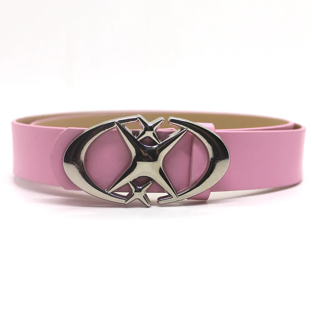 Cross Star Buckle Belt