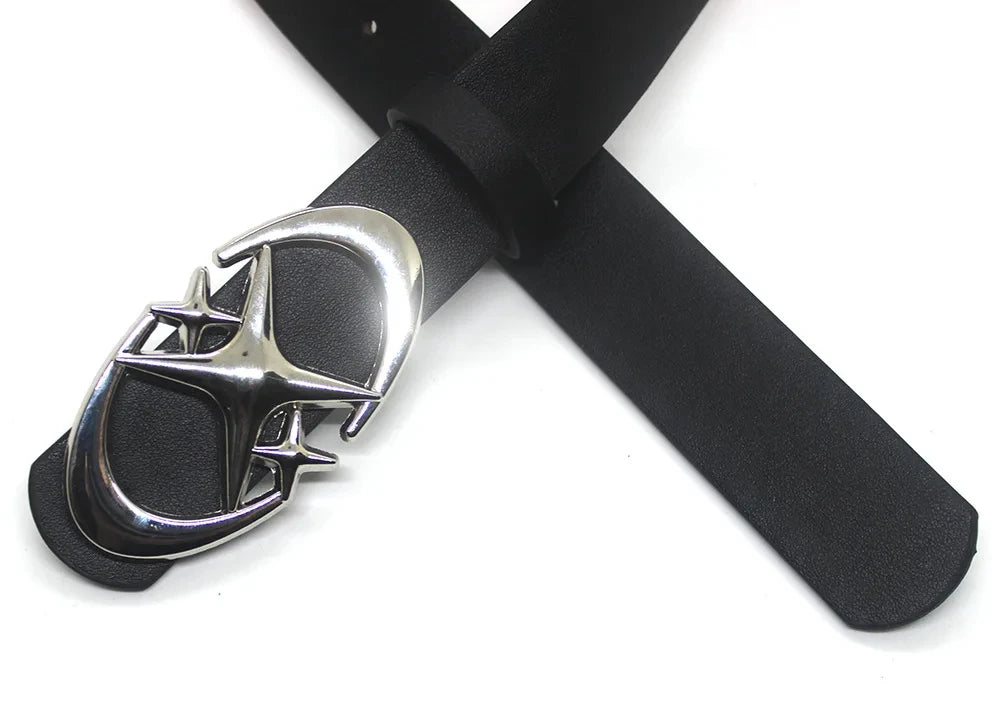 Cross Star Buckle Belt